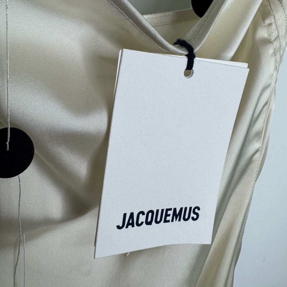 Jacquemus La Mini Robe Chouchou Brodee Mini Dress Off White Women’s Size 36/S - Picture 7 of 8